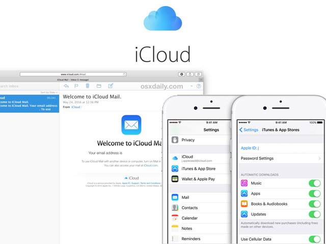how do you access your icloud email account