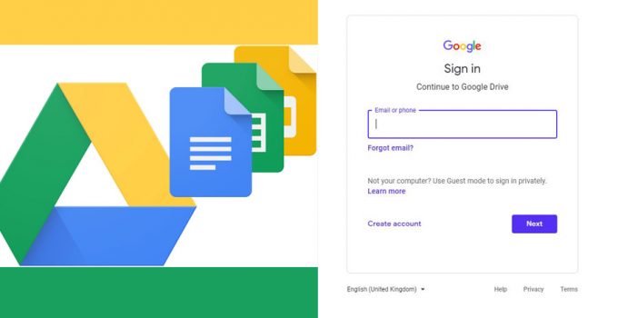 google drive sign in