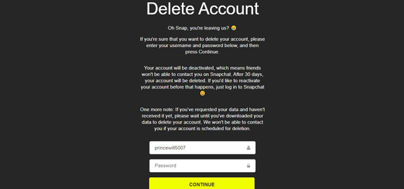 How to Delete Snapchat Account