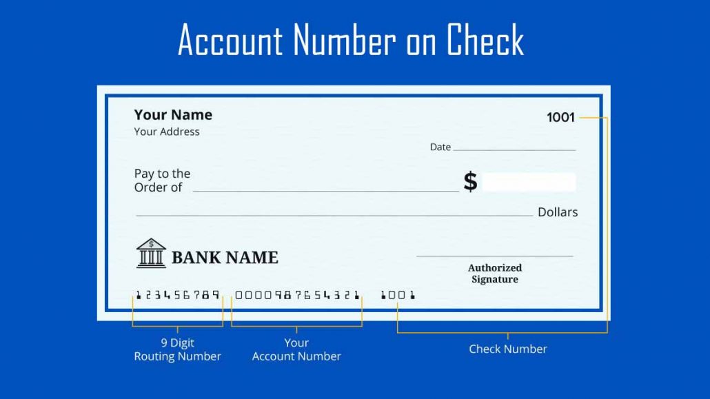 Account Number on Check - Locate Routing and Account Numbers on a Check