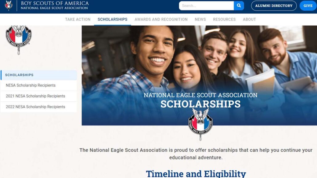 Eagle Scout Scholarships